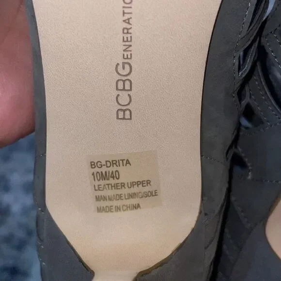 Grey BCBGeneration Strappy 'Drita' Sandal - 10 - Picture 5 of 6